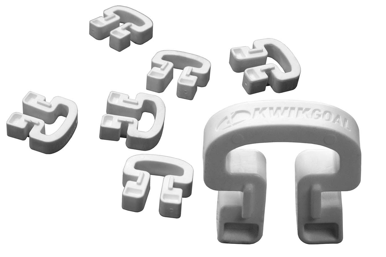 Kwik Goal Net Clips White