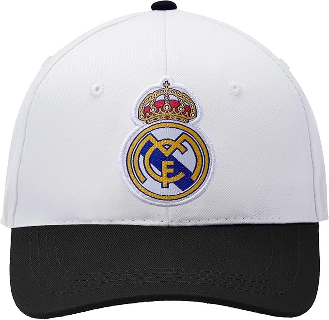 Real Madrid White & Black Adjustable Hat