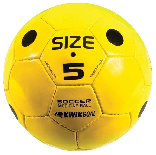 Kwik Goal Soccer 2lb Medicine Ball Yellow