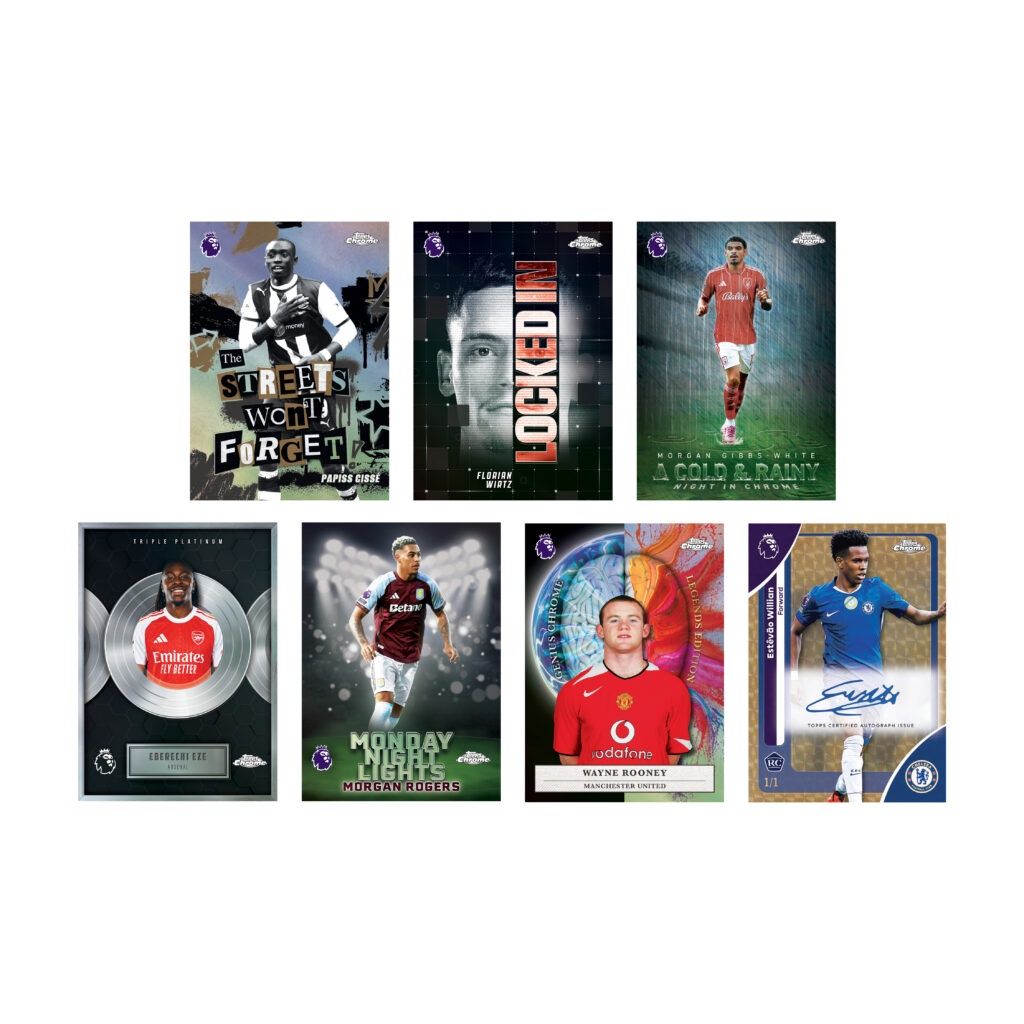Topps Chrome 25/26 Premier League Cards Hanger Box