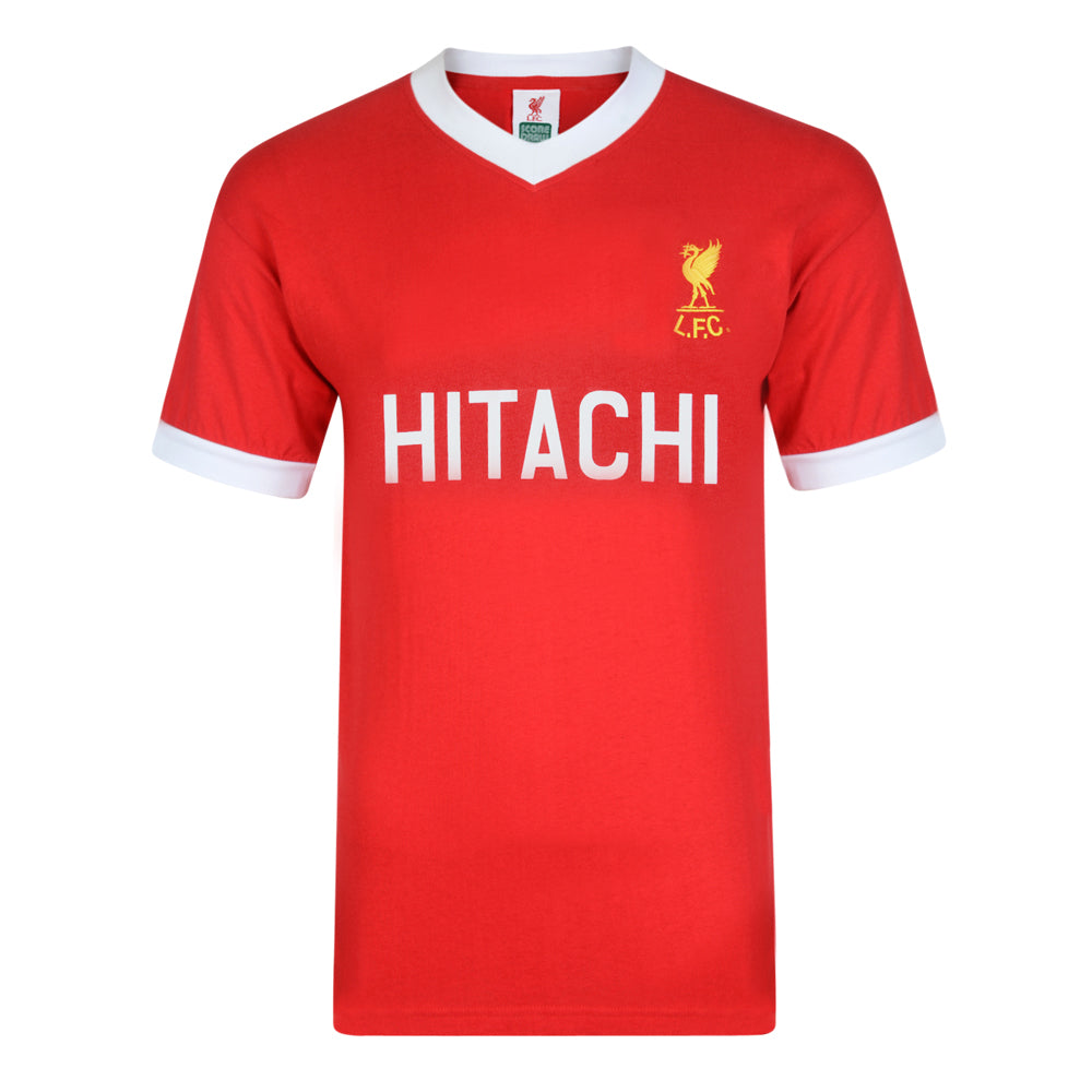 Maillot Hitachi domicile rétro Liverpool 1978 rouge