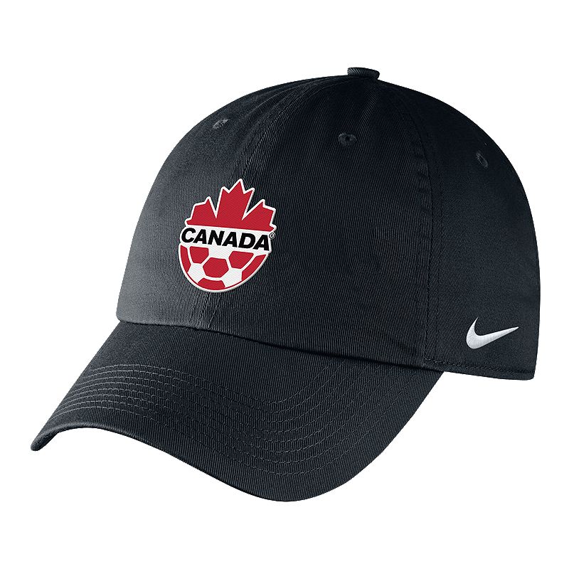 Casquette ajustable Nike Canada Soccer Heritage 86 noire