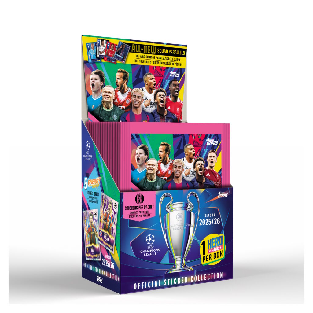 Coffret de 51 autocollants Topps Champions League (24/25)