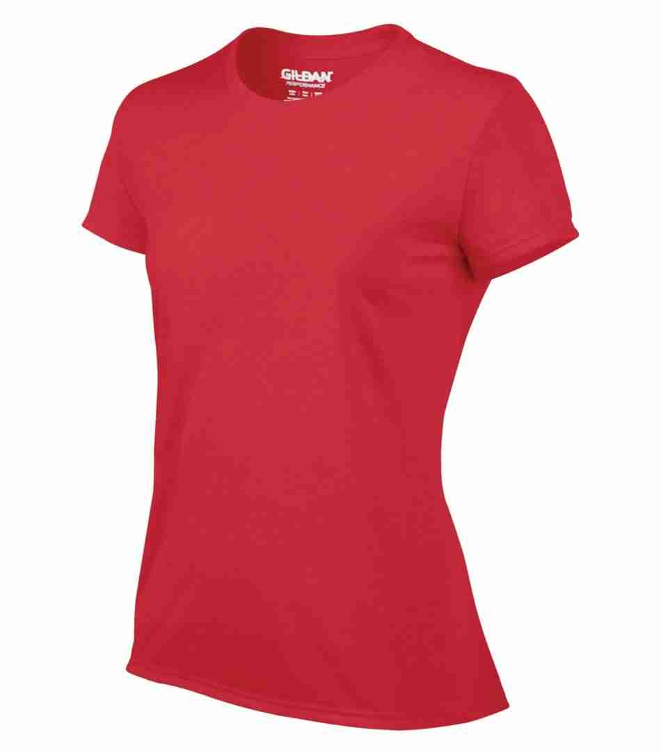 Gildan Performance T-Shirt Red Women's