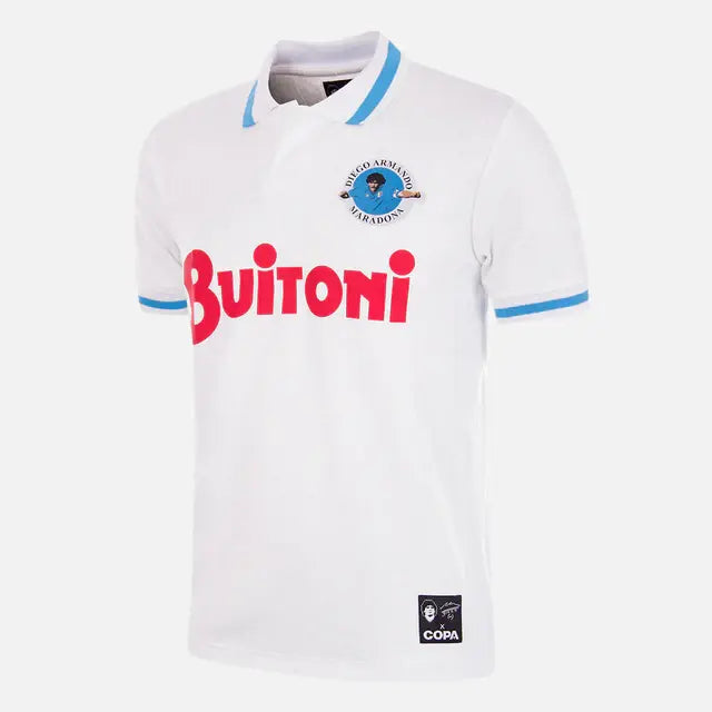 Maillot de football rétro extérieur Maradona X COPA Napoli 1986-87