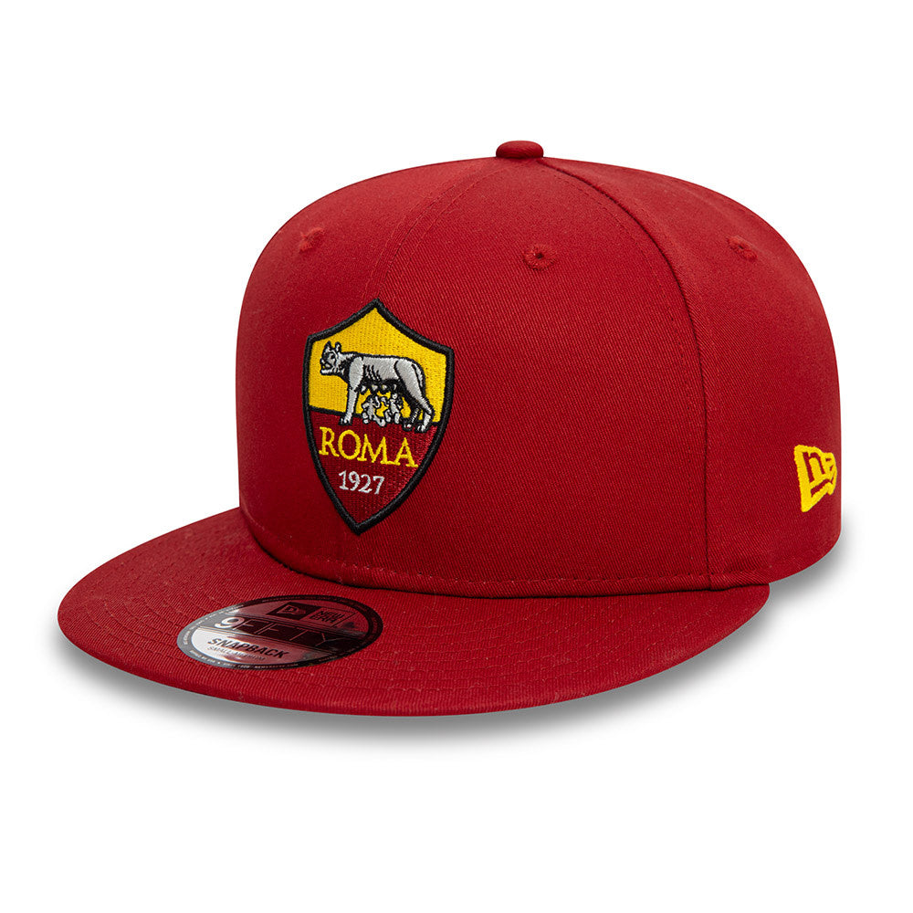 New Era AS Roma 9Fifty Club Crest Flat Peak Snapback Cap