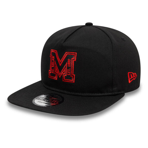 Casquette snapback à visière plate New Era M de l'AC Milan