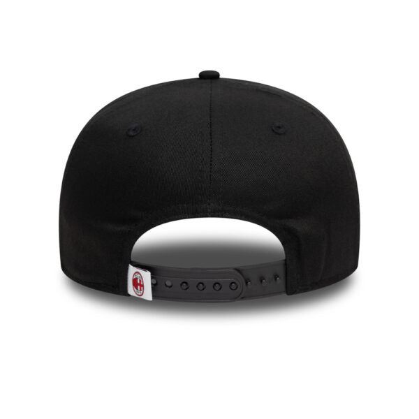 Casquette snapback à visière plate New Era M de l'AC Milan