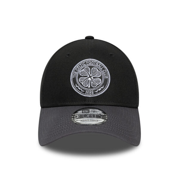 Celtic Black Blub Crest 9Forty New Era Adjustable Hat