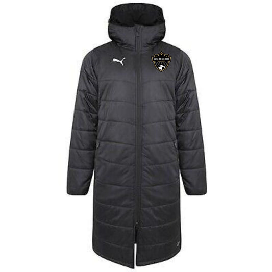 Veste longue noire pour banc de touche de la Ligue de Waterloo United