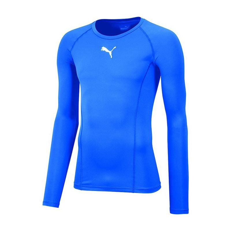 T-shirt de base à manches longues Puma Liga Bleu électrique pour enfant