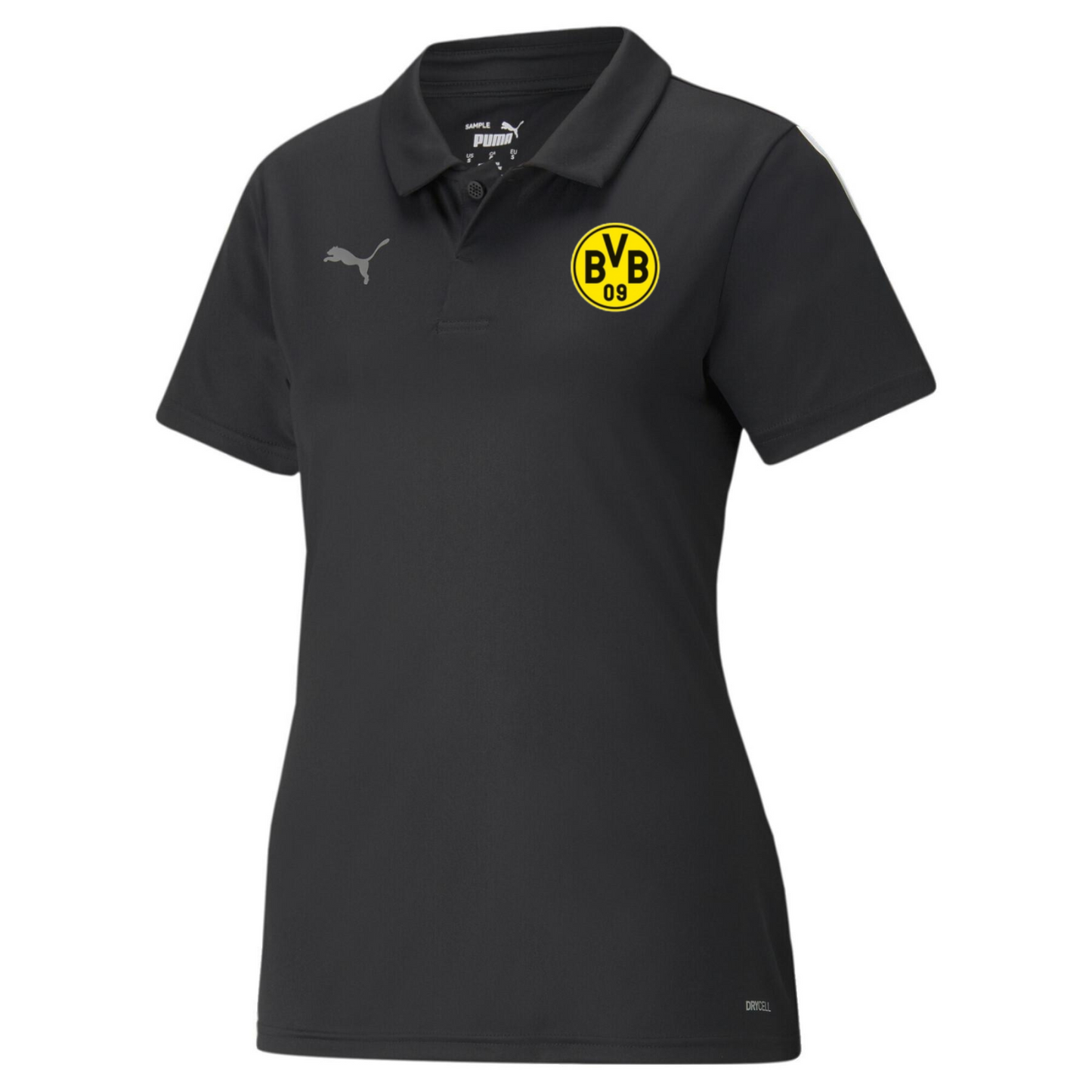 Polo noir pour femme Waterloo BVB TeamLiga Sideline