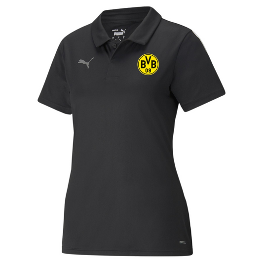 Polo noir pour femme Waterloo BVB TeamLiga Sideline