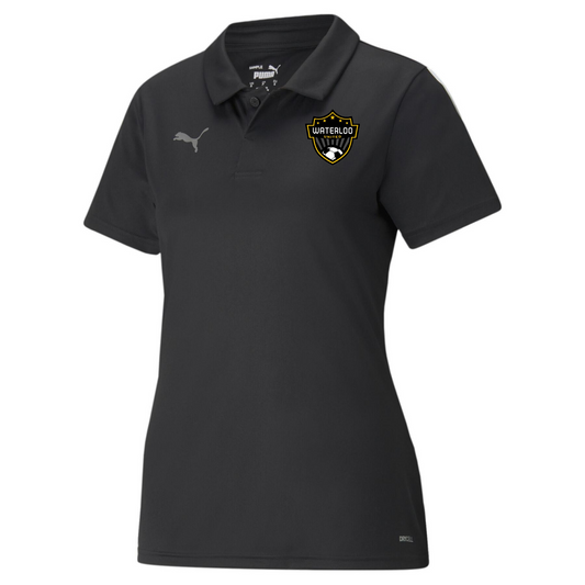 Polo noir pour femme Waterloo United TeamLiga Sideline