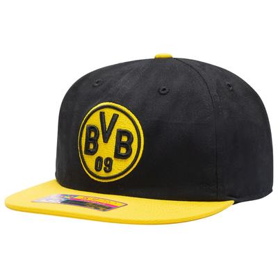 Borussia Dortmund Fan Ink Swingman Flat Peak Snapback Hat