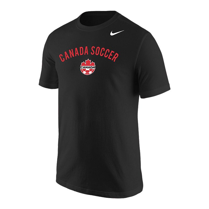 T-shirt Nike Canada Soccer à manches courtes, noir