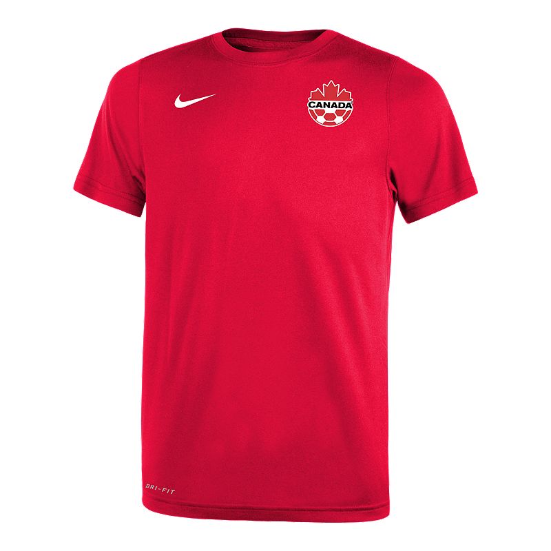 T-shirt Nike Canada Davies Legend Rouge Jeunesse