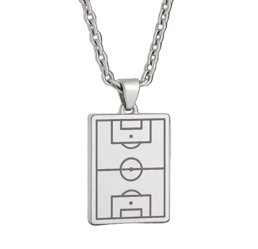 Persona Soccer Necklace Silver (20")