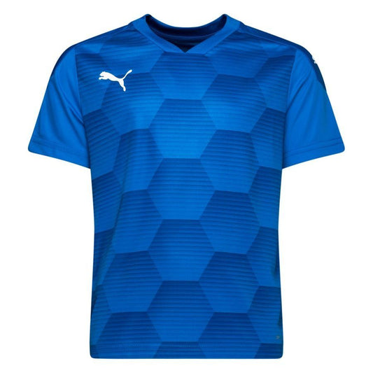 Maillot graphique Puma TeamFinal 21 bleu électrique pour enfant