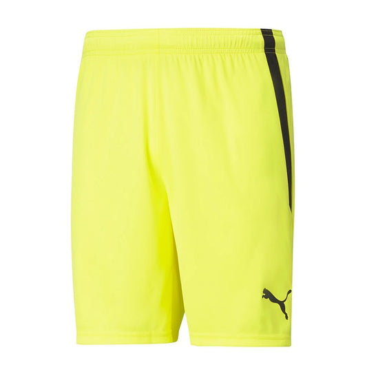 Short de gardien de but Puma TeamLiga pour enfant, jaune fluo