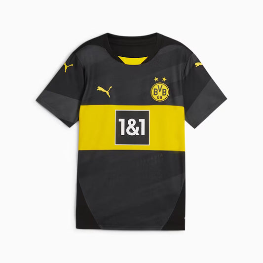 Maillot Puma Borussia Dortmund Extérieur 24/25 Réplique Noir Jeunesse