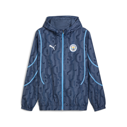 Veste tissée d'avant-match Puma MCFC Bleu