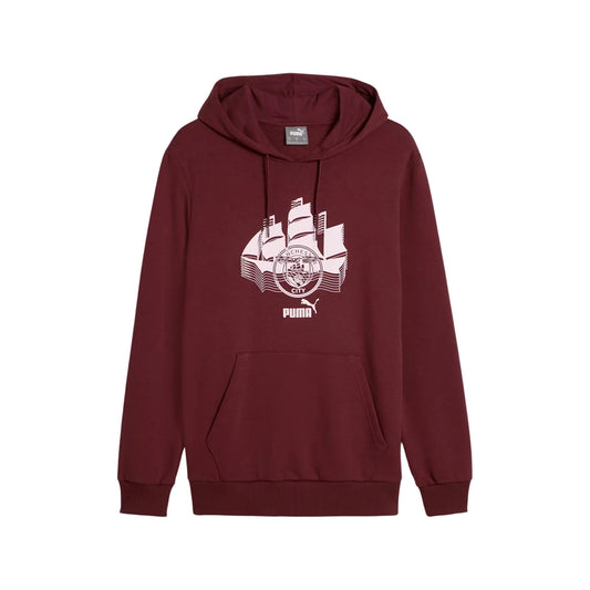 Sweat à capuche Puma Manchester City FTBLCULTURE ROUGE