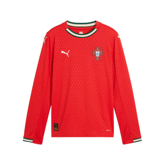Maillot Puma Portugal Domicile Réplique Manches Longues Jeunesse