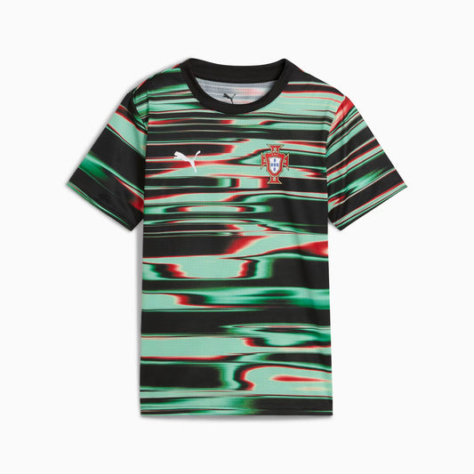 Maillot Puma Portugal pré-match à manches courtes pour jeunes