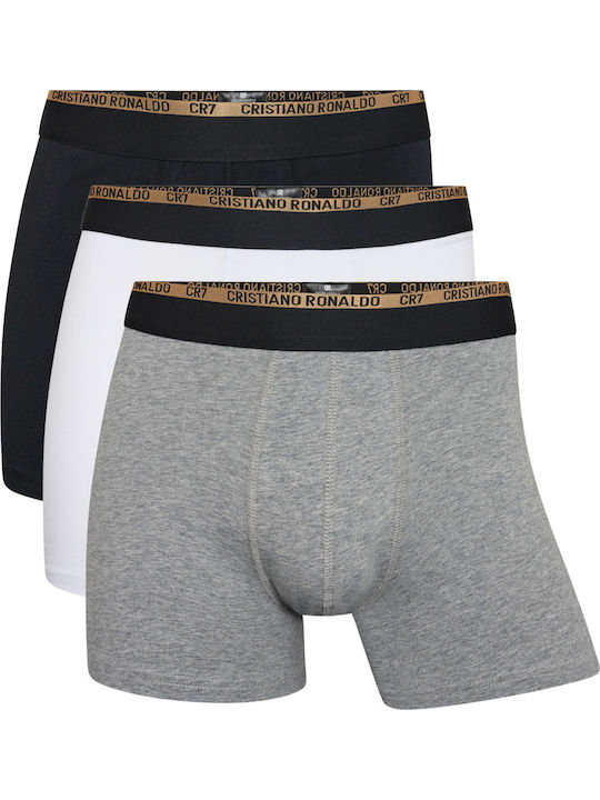 CR7 Men's 3-Pack Cotton Blend Trunks