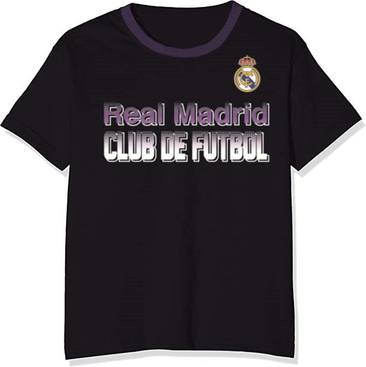 T-SHIRT POLY NOIR REAL MADRID Jeunesse