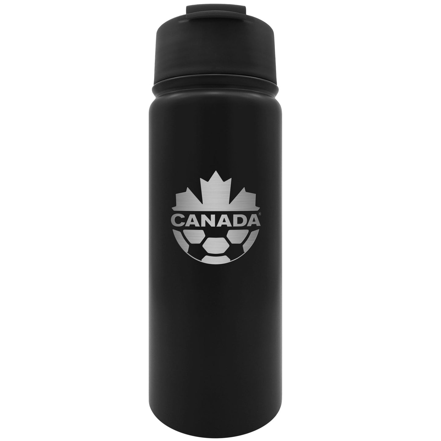 Canada Soccer Executive Water Bottle Black 18 OZ