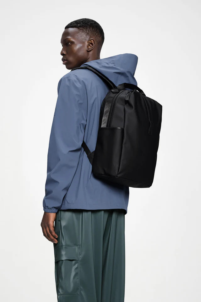 Rains Clip Front Backpack Black