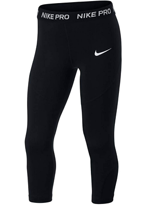 Pantalon Nike Pro 3/4 moulant noir pour fille