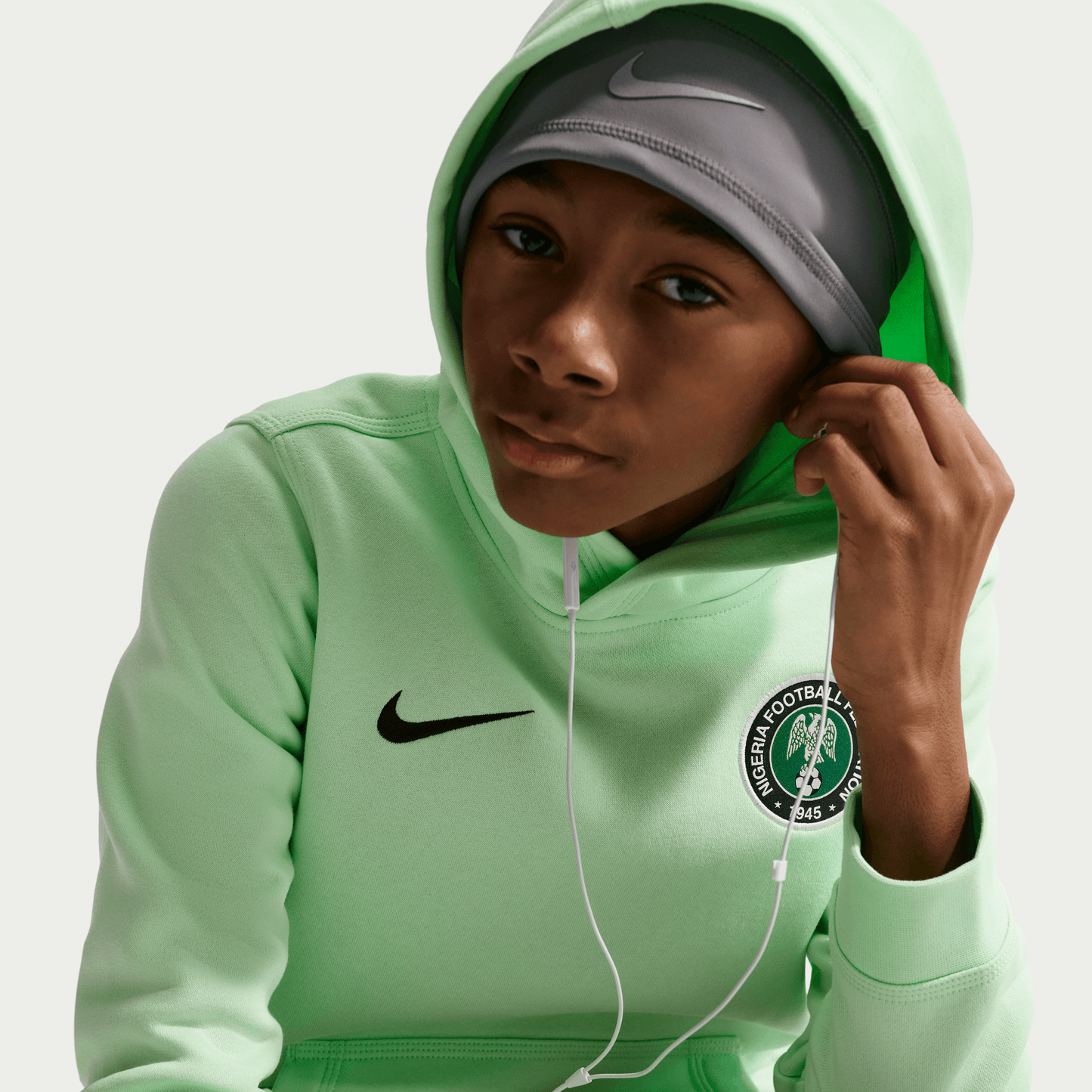 Nike Nigeria Club Pullover Hoodie Youth