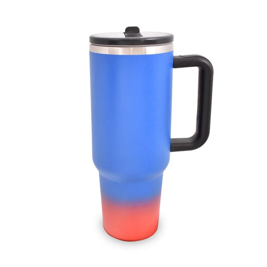 Barcelona Handle Flip Straw Insulated Tumbler (40 OZ)