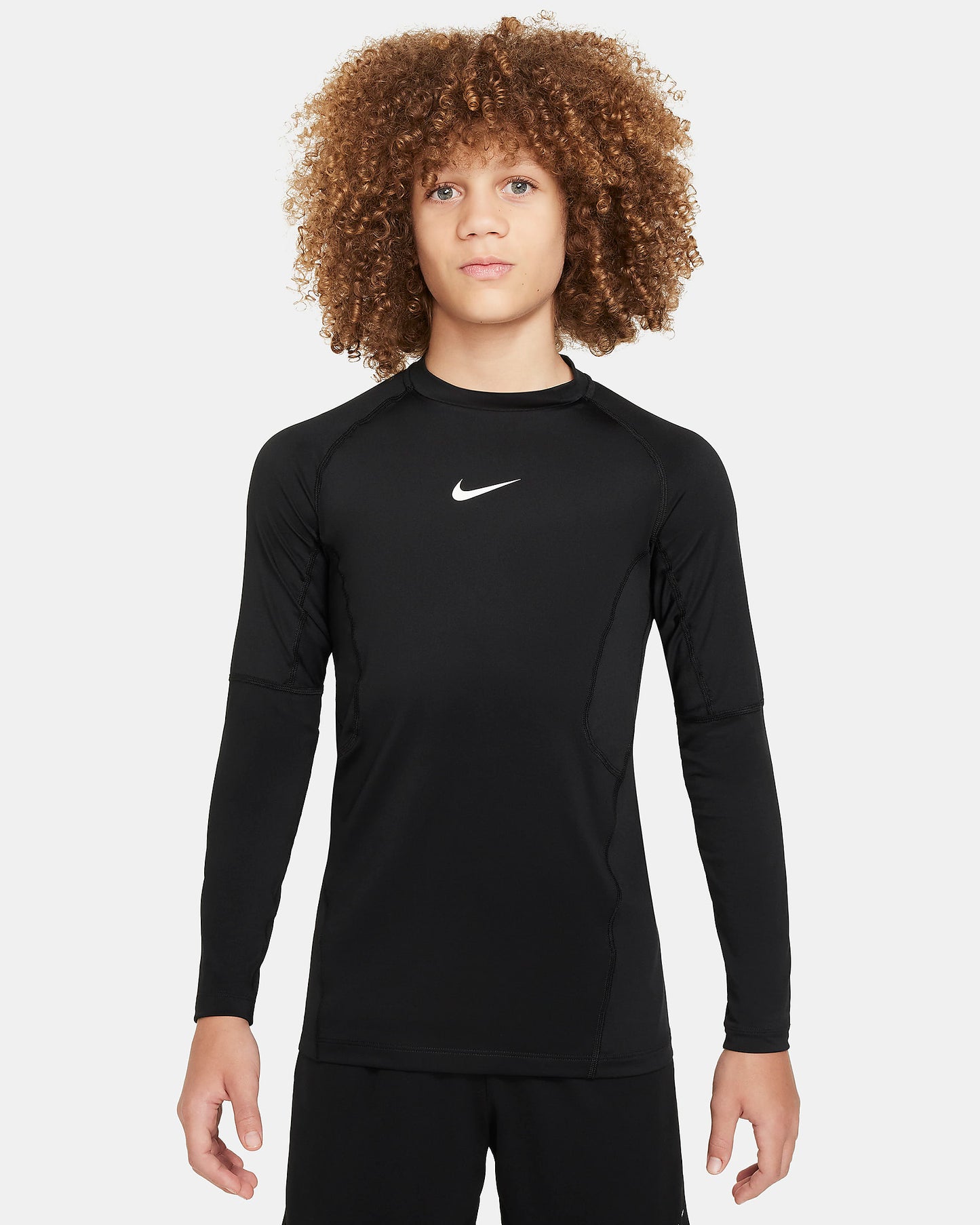 Nike Pro Dri-FIT Long Sleeve Shirt Youth Black