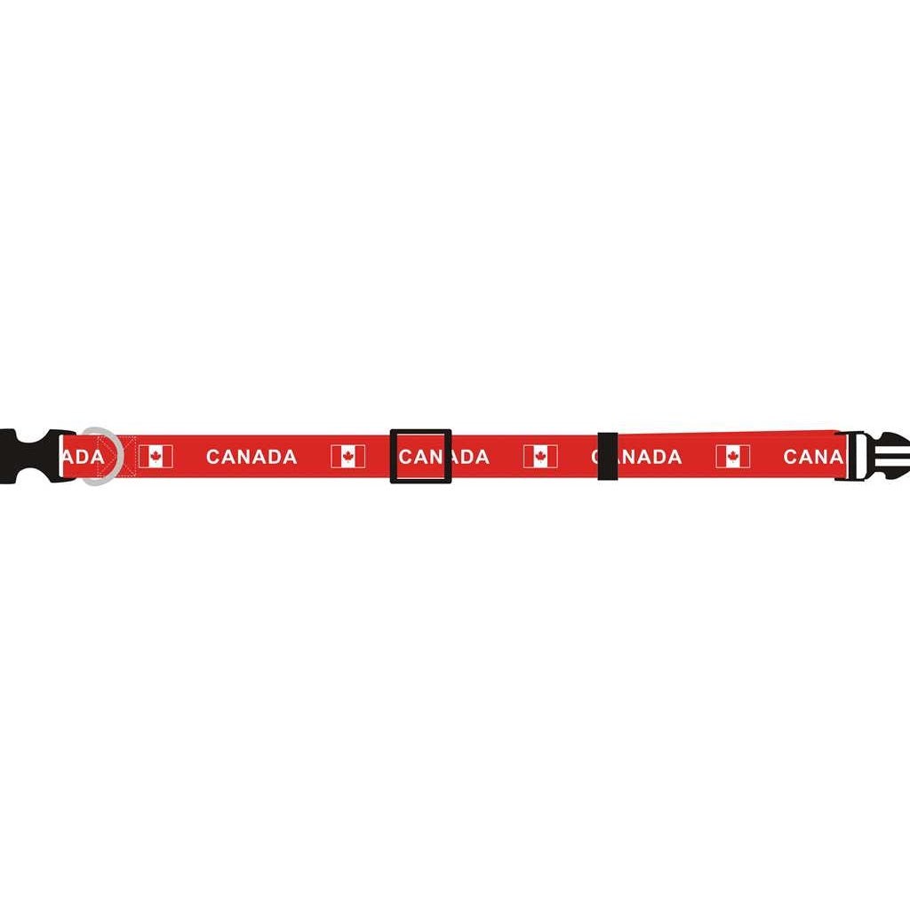 Canada Large Adjustable Dog Collar (Fits 16" to 26")