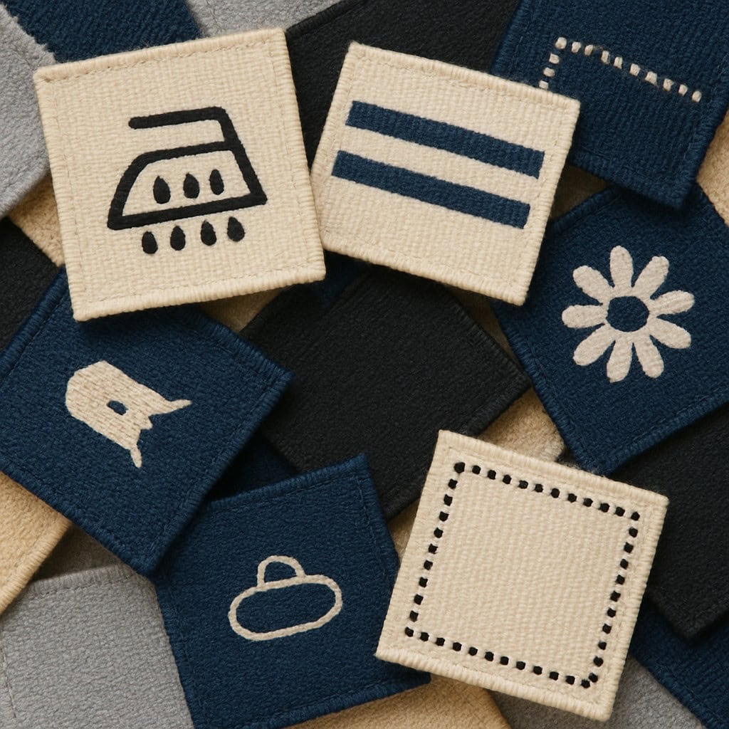 WOVEN LOGO 3 to 5 inch