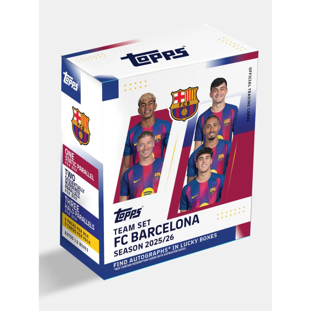 Topps 2025-26 Barcelona Team Set Box (30 Cards)
