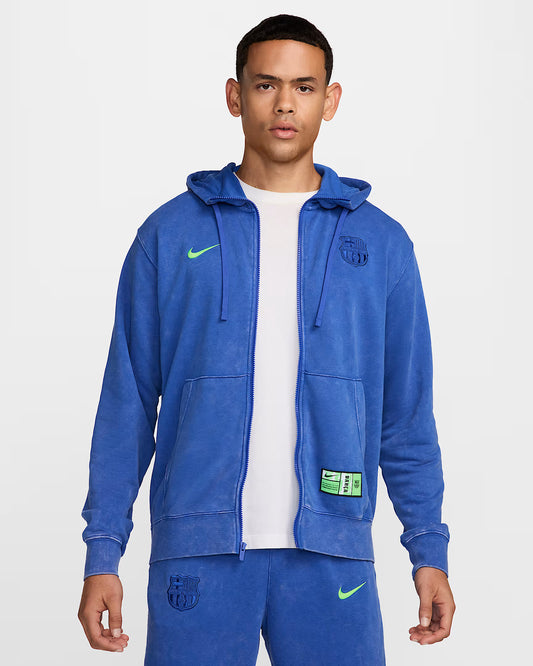 Sweat à capuche Nike FC Barcelona Club Third entièrement zippé
