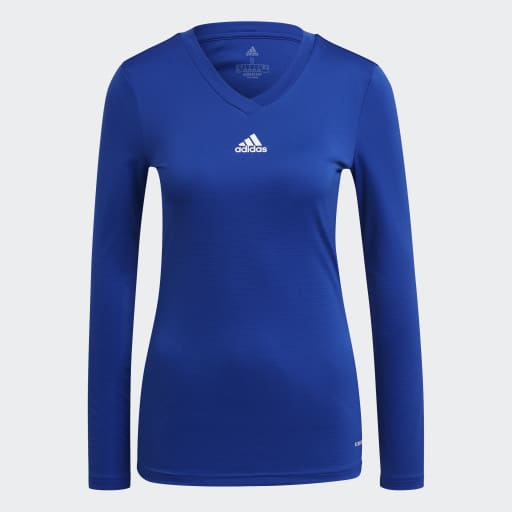 T-shirt de compression Adidas Team Base bleu roi pour femme