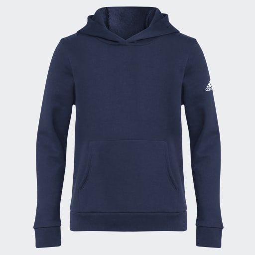 Sweat à capuche en polaire Adidas bleu marine pour jeunes