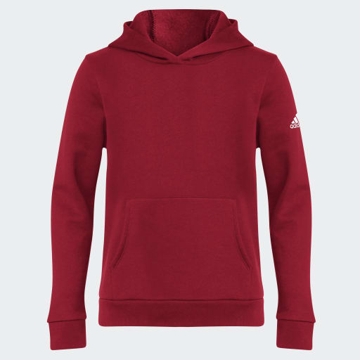 Adidas Fleece Hoodie Red Youth