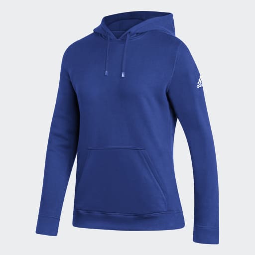Sweat à capuche en polaire Adidas bleu roi pour femme