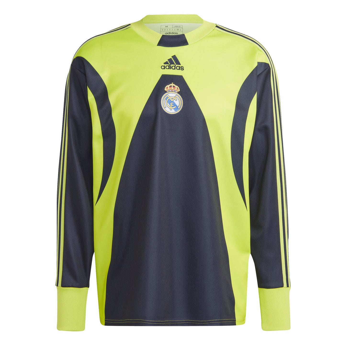 Maillot rétro iconique de gardien de but Adidas du Real Madrid