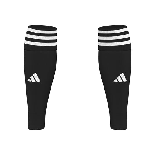 Manchons de chaussettes Adidas rayés noirs