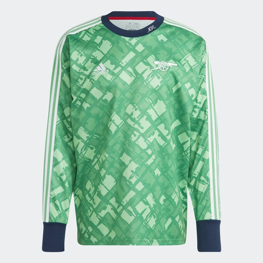 Maillot rétro iconique de gardien de but Adidas d'Arsenal