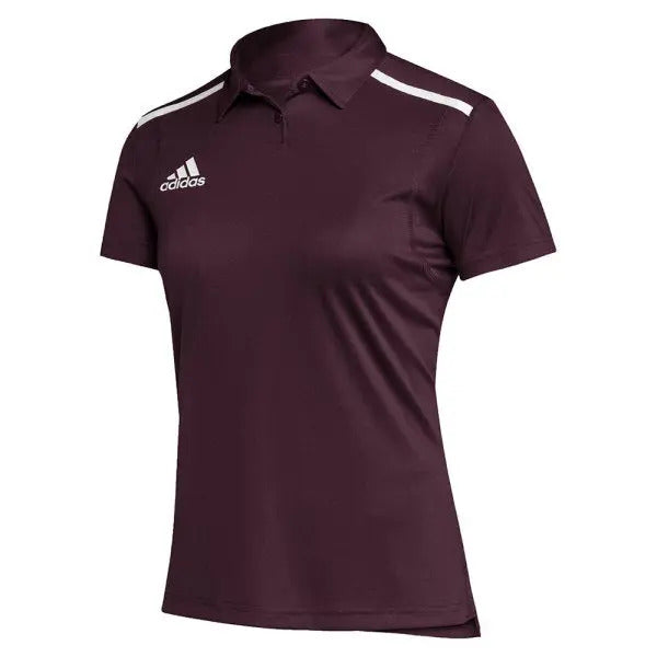 Adidas Team Issue Polo Burgundy Women's