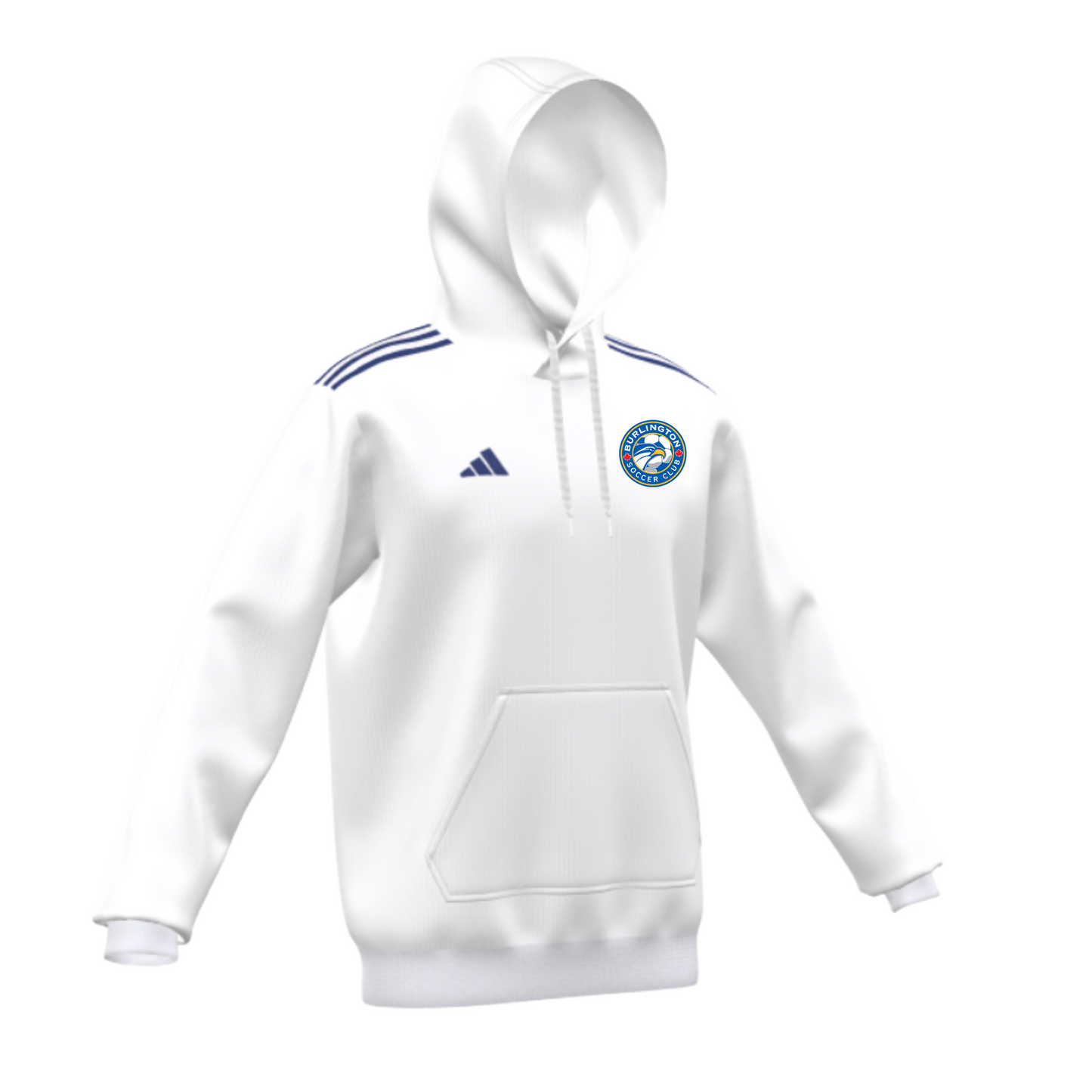 Sweat à capuche en polaire personnalisé Burlington SC Entrada 22 pour jeunes